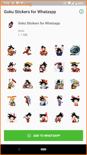 Goku Stickers For Whatsapp screenshot