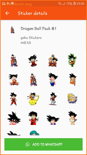 Goku Stickers For Whatsapp‏ WAStickerApps screenshot