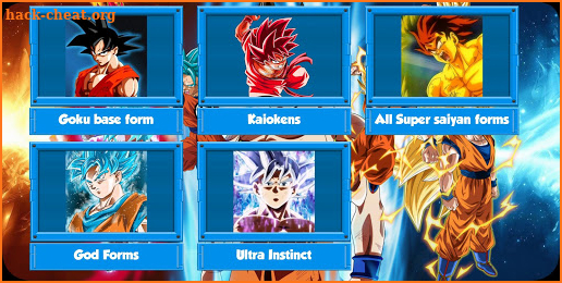 Goku Transformations screenshot