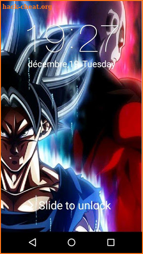 Goku ultra instinct DBZ lock screen screenshot