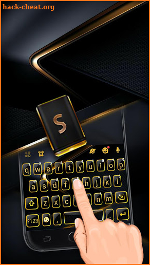 Gold Black Business Keyboard Theme screenshot