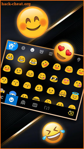 Gold Black Business Keyboard Theme screenshot