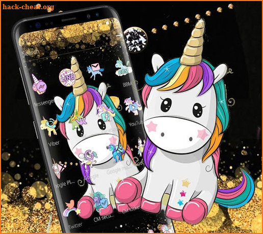 Gold Black Business Unicorn Theme screenshot