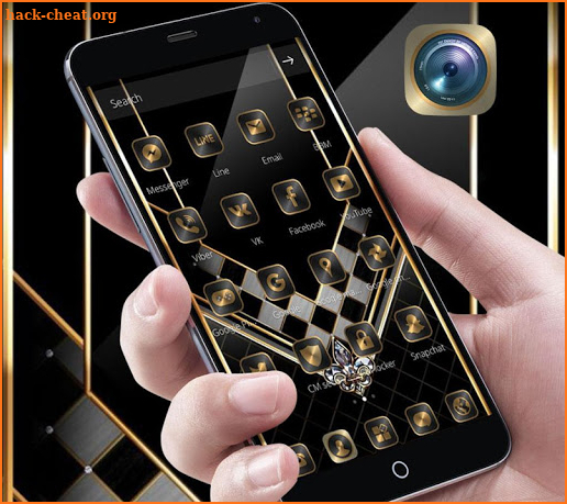 Gold Black Luxurious Theme screenshot