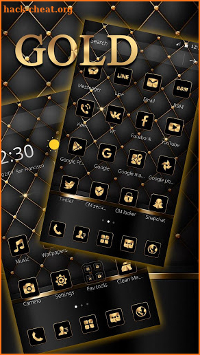 Gold Black Luxury Business Theme screenshot