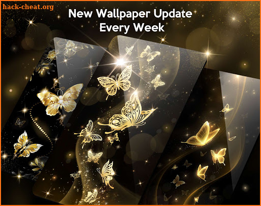 Gold Butterfly Live Wallpapers screenshot