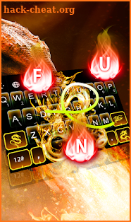 Gold Dragon Keyboard Theme screenshot