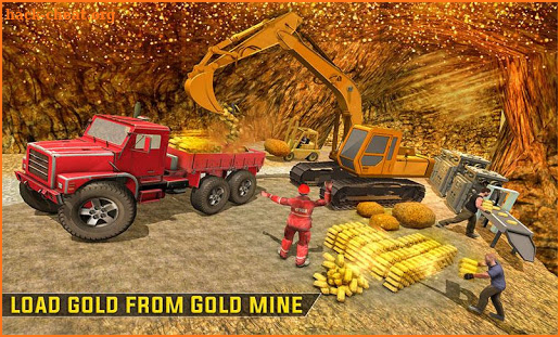 Gold Excavator Crane Driver 3D screenshot