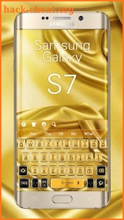 Gold Galaxy S7 Keyboard screenshot