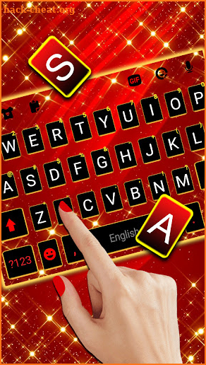 Gold Glitter Bred Keyboard Background screenshot