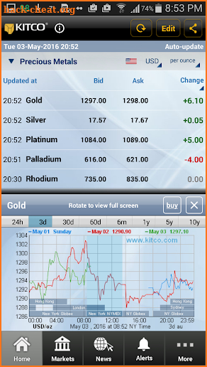 Gold Live! screenshot