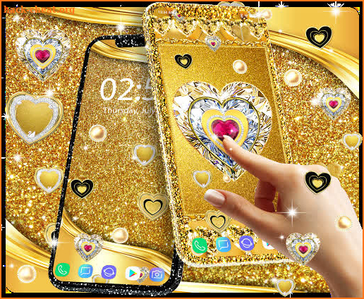 Gold live wallpaper 2021 screenshot