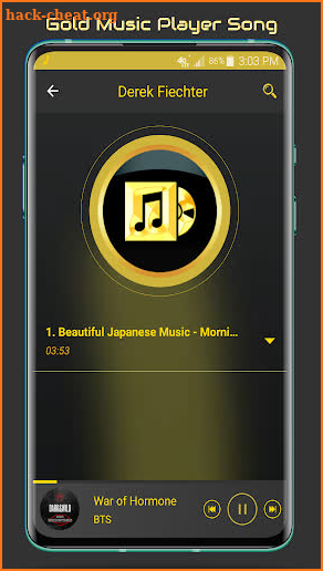 Gold Music Player screenshot