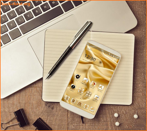 Gold Silk Luxury Launcher screenshot