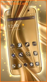 Gold Silk Neat HD Theme screenshot