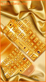 Gold Silk Neat Keyboard Theme screenshot