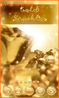 Gold Sparkles Launcher screenshot