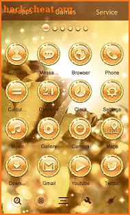 Gold Sparkles Launcher screenshot