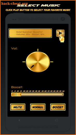 Gold Speaker Booster screenshot