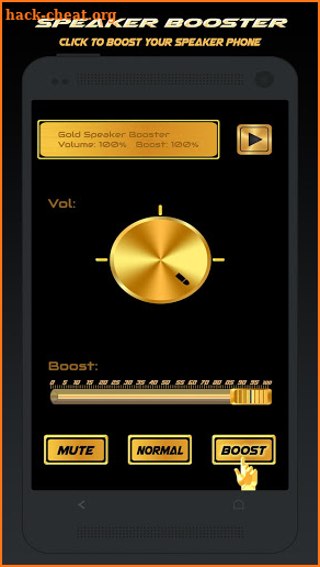 Gold Speaker Booster screenshot