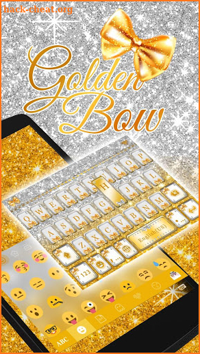 Golden Bow Keyboard Theme screenshot