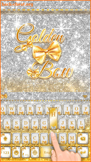 Golden Bow Keyboard Theme screenshot