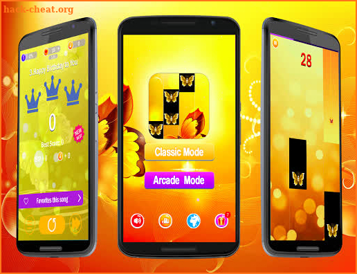 Golden Butterfly Piano Tiles 2019 screenshot