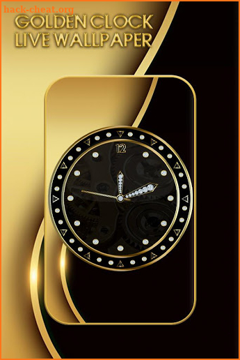 Golden Clock Live Wallpaper screenshot