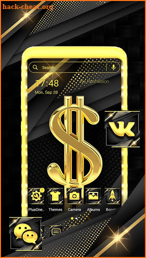 Golden Dollar Theme screenshot