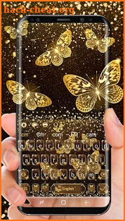 Golden Glitter Butterfly screenshot