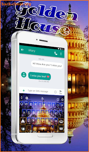 Golden House Keyboard Theme screenshot