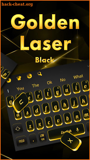 Golden Laser Black Keyboard screenshot