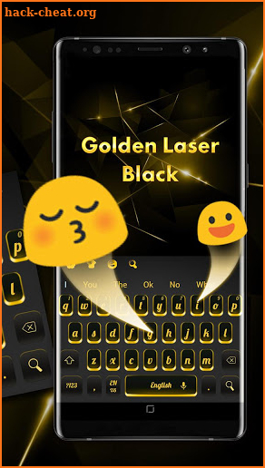 Golden Laser Black Keyboard screenshot