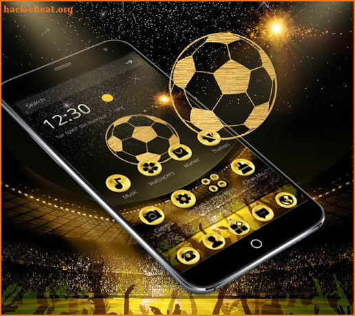 Golden Luxury Football Theme screenshot