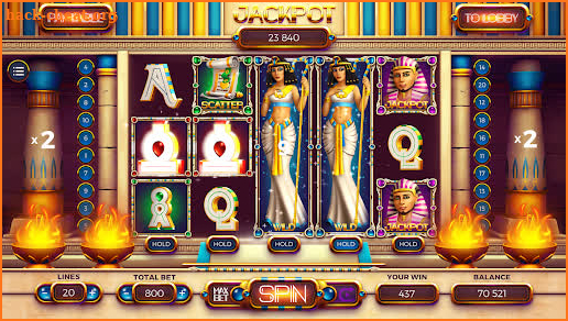 Golden Nile Slots casino games screenshot