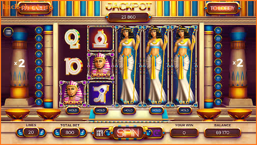 Golden Nile Slots casino games screenshot