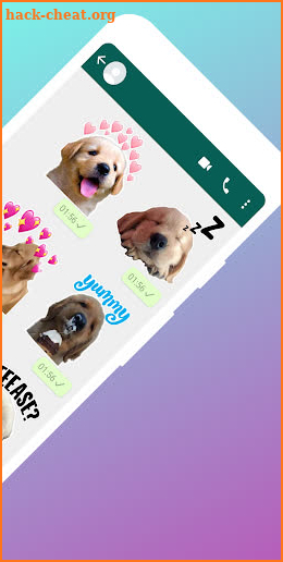 Golden Retriever Stickers for WhatsApp screenshot