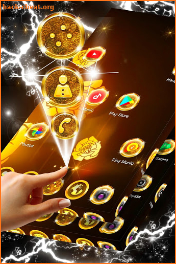 Golden Roses Launcher Theme screenshot