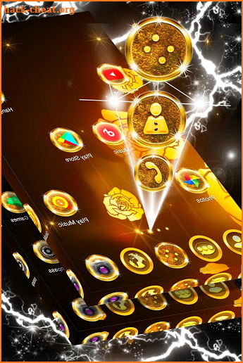 Golden Roses Launcher Theme screenshot