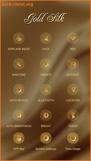 Golden Silk APUS Launcher Theme screenshot