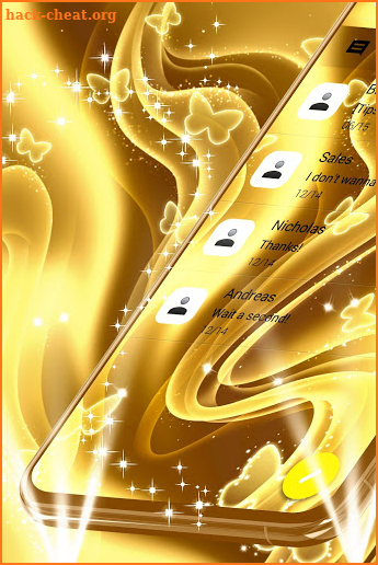 Golden SMS Theme screenshot