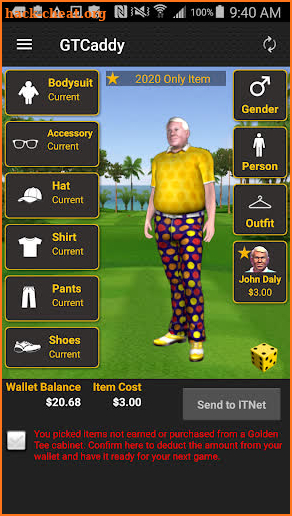 Golden Tee Caddy screenshot