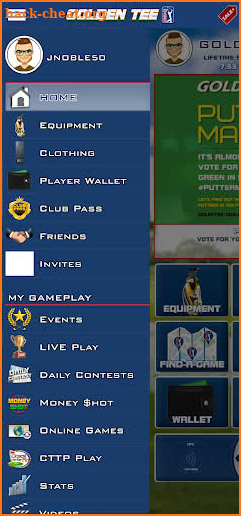 Golden Tee PGA Tour Caddy screenshot