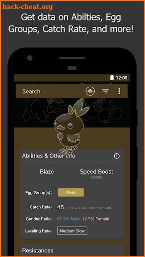 Goldex Pokédex screenshot