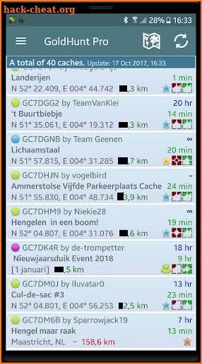 GoldHunt (Geocaching) screenshot