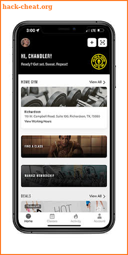 Gold's Gym screenshot