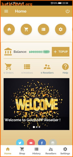 GoldsAPP Resllers screenshot