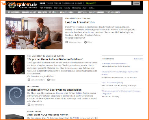 Golem.de screenshot