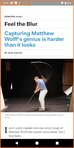 Golf Digest Magazine screenshot