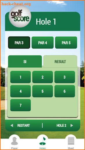 Golf Score Stableford Points screenshot